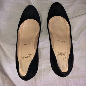 Christian Louboutin Suede Simple Pumps 3”